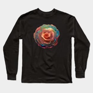 Colorful Rose Long Sleeve T-Shirt